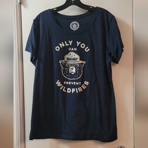 Only you can prevent fires, smokey the bear tee